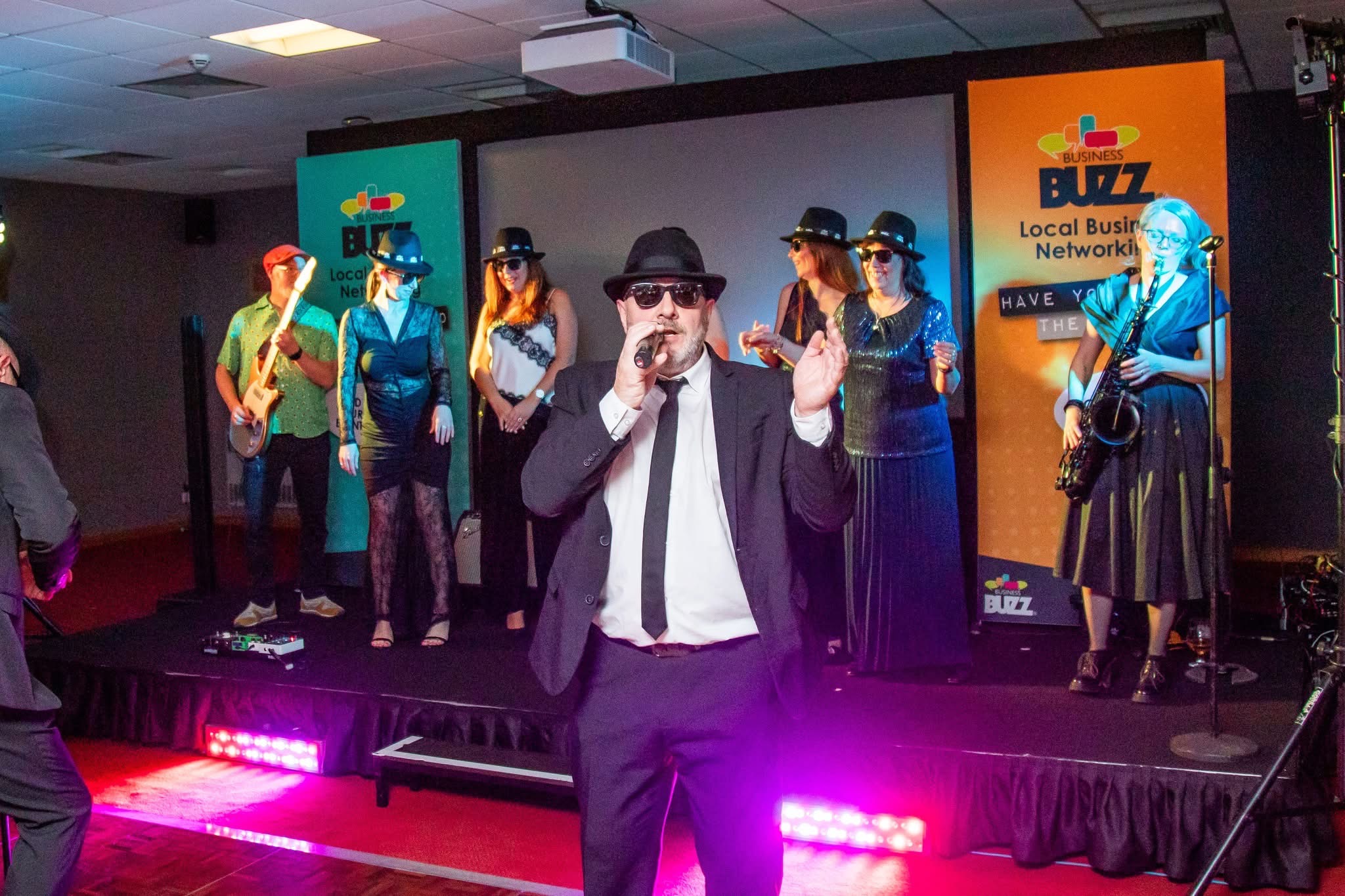 The All New Blues and Soul Revue performing live at a corporate event