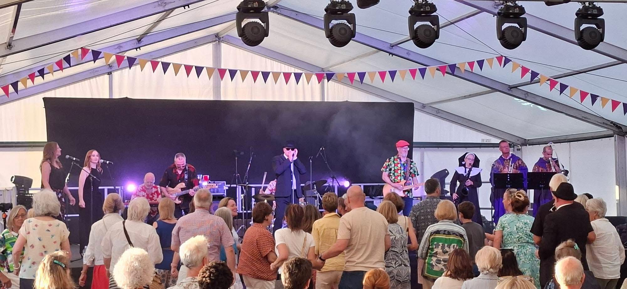 A packed audience enjoying The All New Blues and Soul Revue live